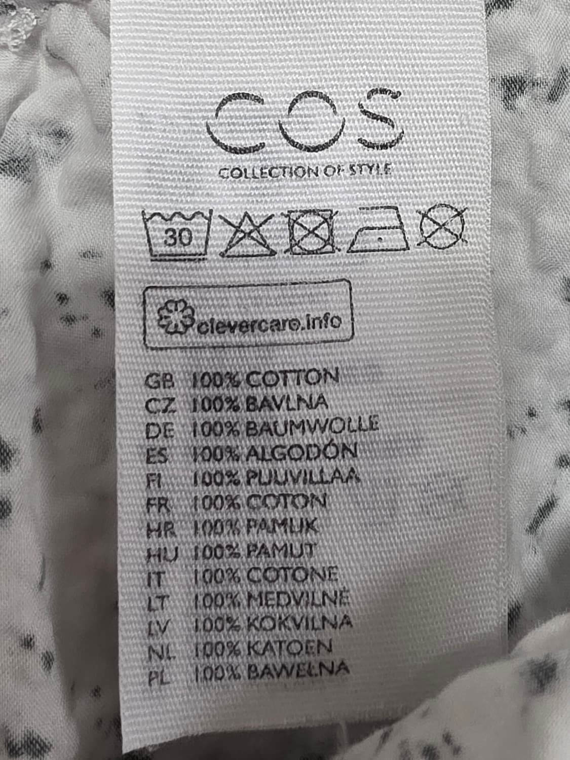 COS 코스 시어서커 텍스처 코튼 셔츠 원피스 34 상품이미지5