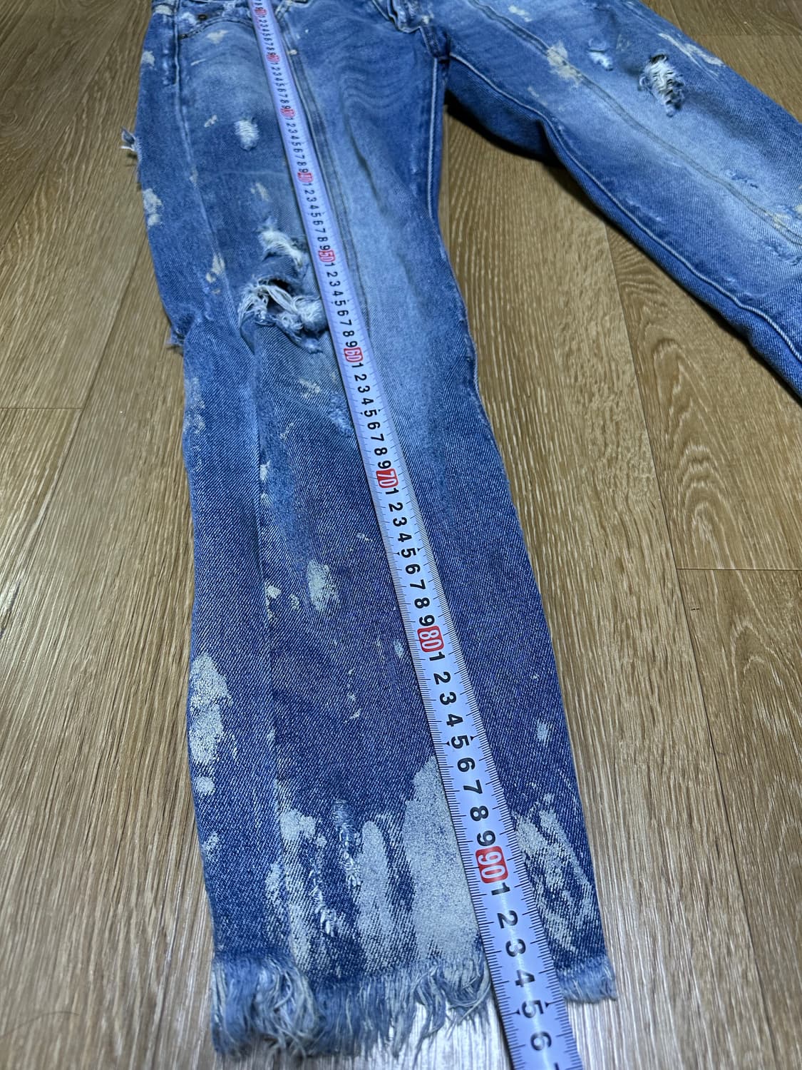 Off-White 크롭핏 청바지 상품이미지10