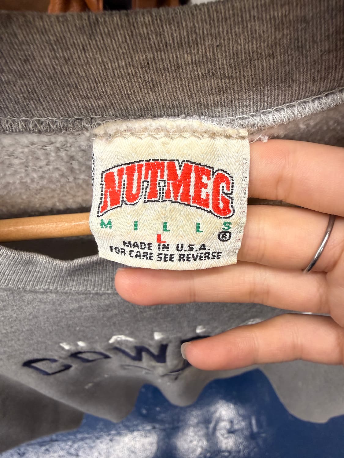 1990s NUTMEG USA 컷오프 스웻셔츠 상품이미지6