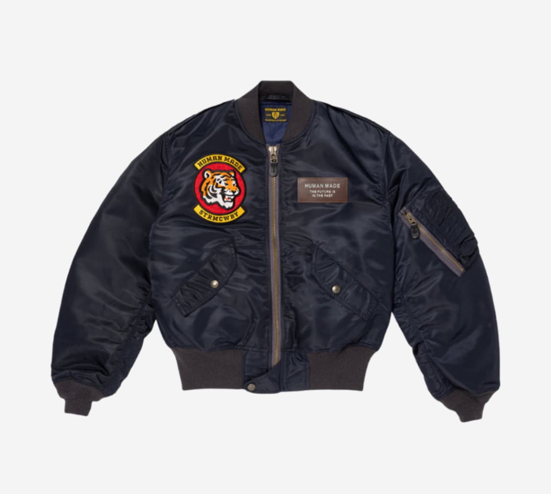 [L] 휴먼메이드 호랑이 자수 플라이트 자켓 새상품 상품이미지1