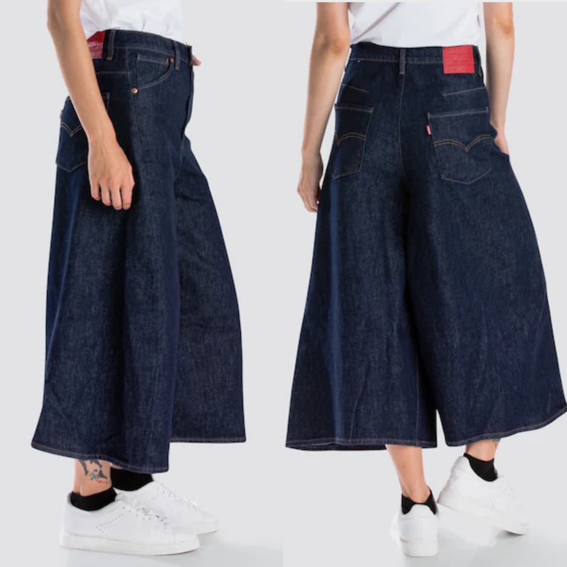 LEVIS 리바이스 엔지니어드 진 와이드 크롭 데님팬츠(26 사이즈) 상품이미지2