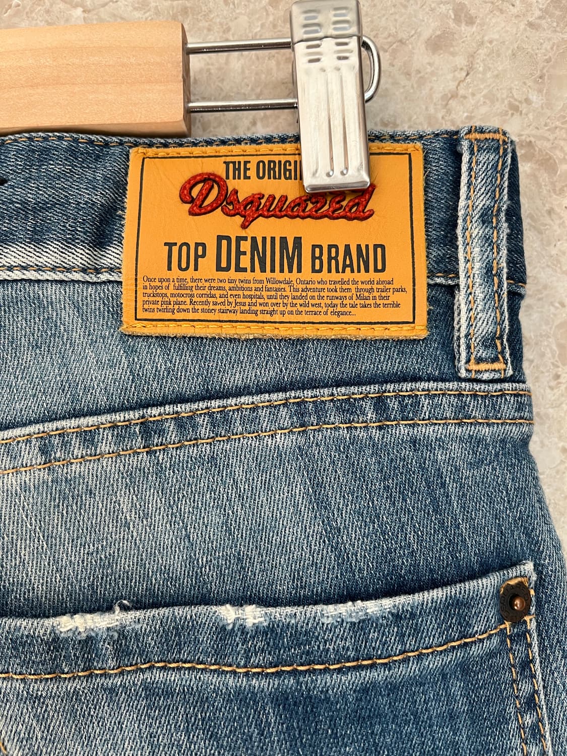 디스퀘어드2 데미지 워싱 청바지 44사이즈 정품 상품이미지6