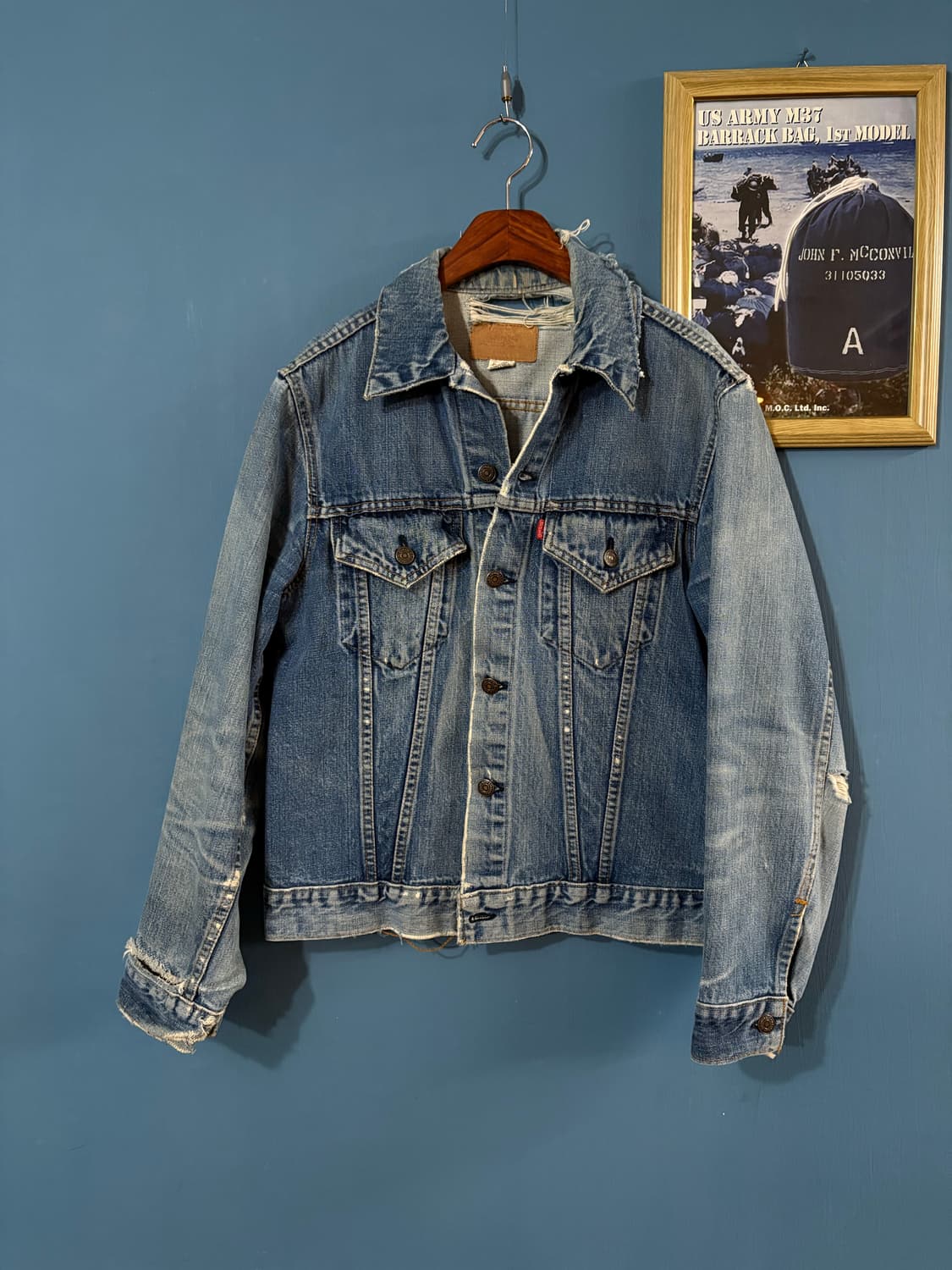70-80‘s USA Levis 70505  denim jacket.  상품이미지1
