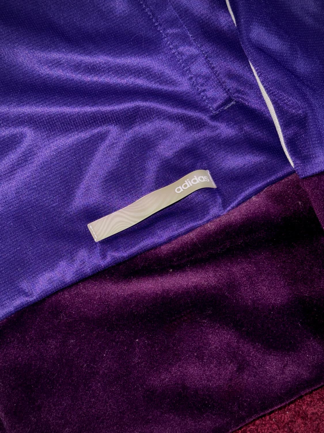 아디다스 퍼 투웨이 후드집업 퍼플 M 상품이미지4