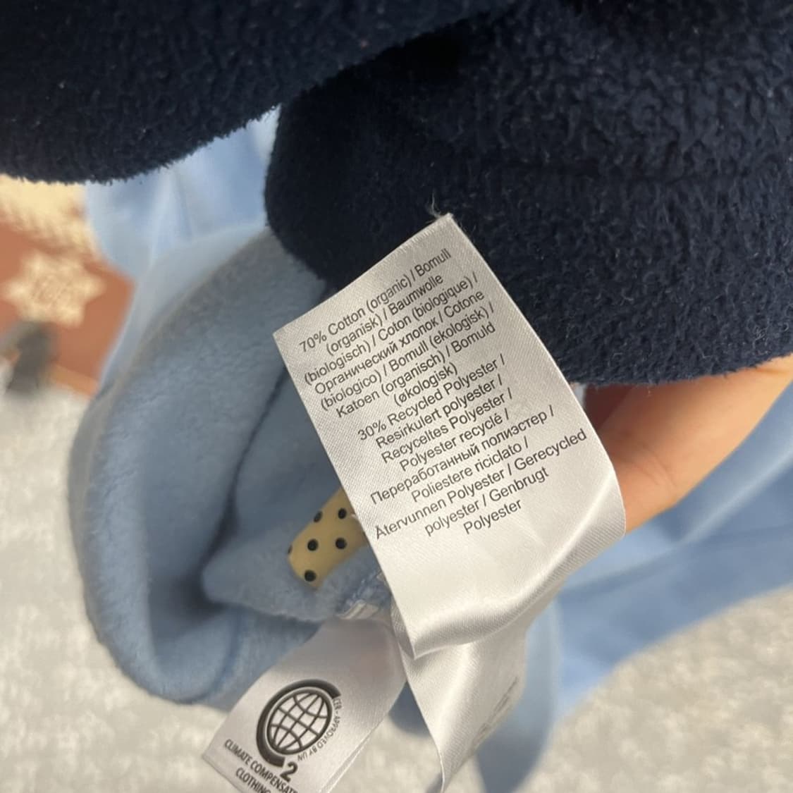 가니 빈티지 빅사이즈 파스텔 블루 약기모 맨투맨 S/M C09956 상품이미지7