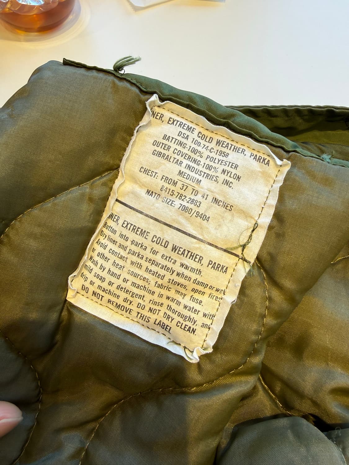 M-65 피쉬테일 오리지널 개파카 상품이미지3