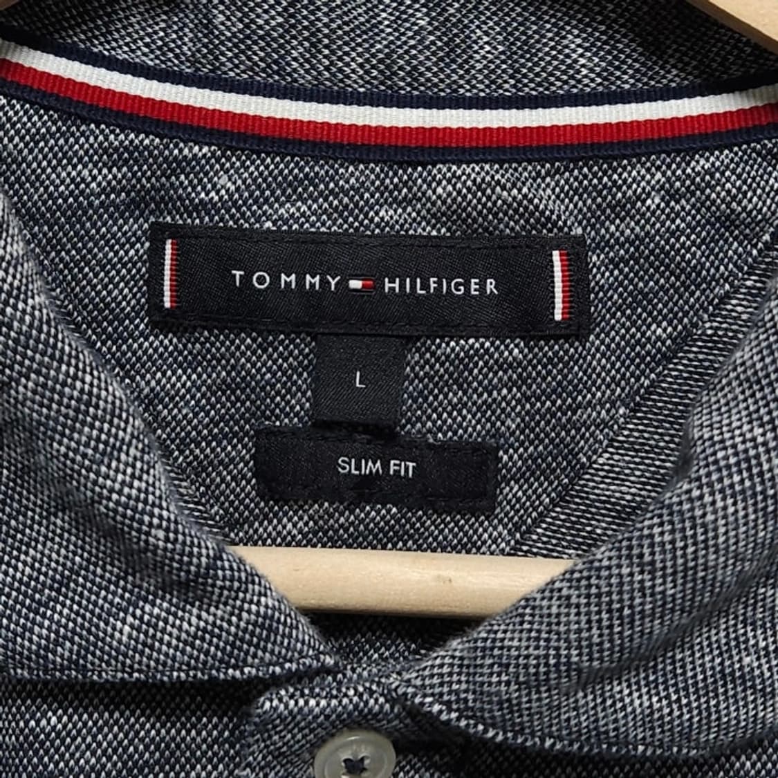 100~105 TOMMY 타미 힐피거 반팔 카라티 린넨 상품이미지3