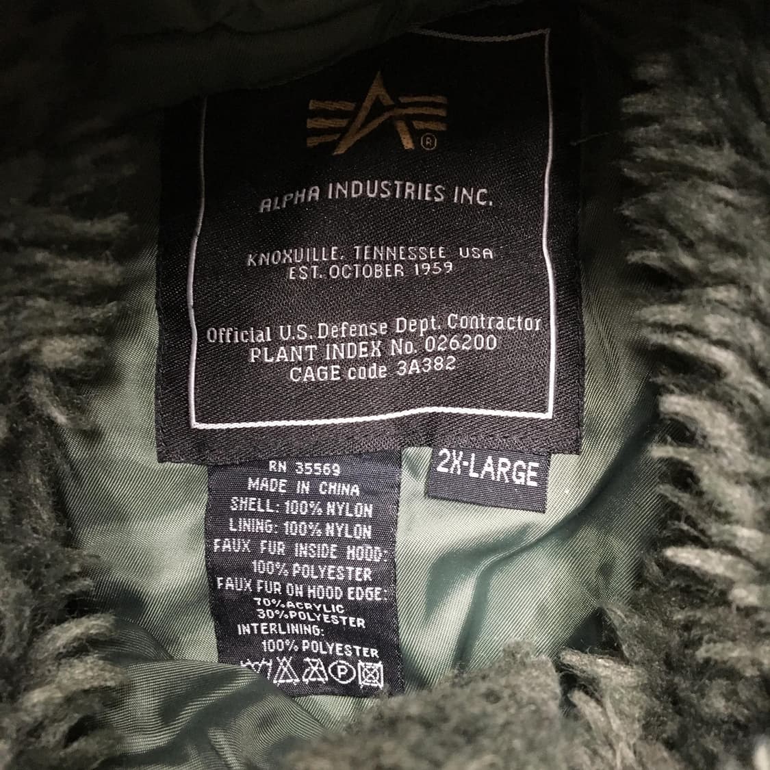 알파 인더스트리 N-2B 플라이트 붐버 자켓 그린 상품이미지3