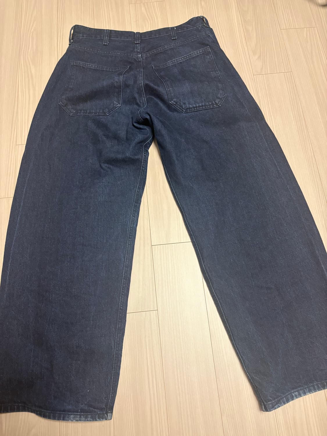 해칭룸 와이드 커브진 인디고 3사이즈 상품이미지2