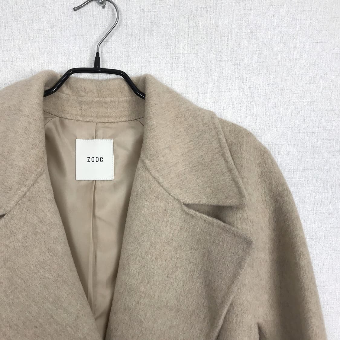 쥬크 ZOOC 캐시미어 블랜드 와이드카라 벨티드 롱 코트 여성66 상품이미지5