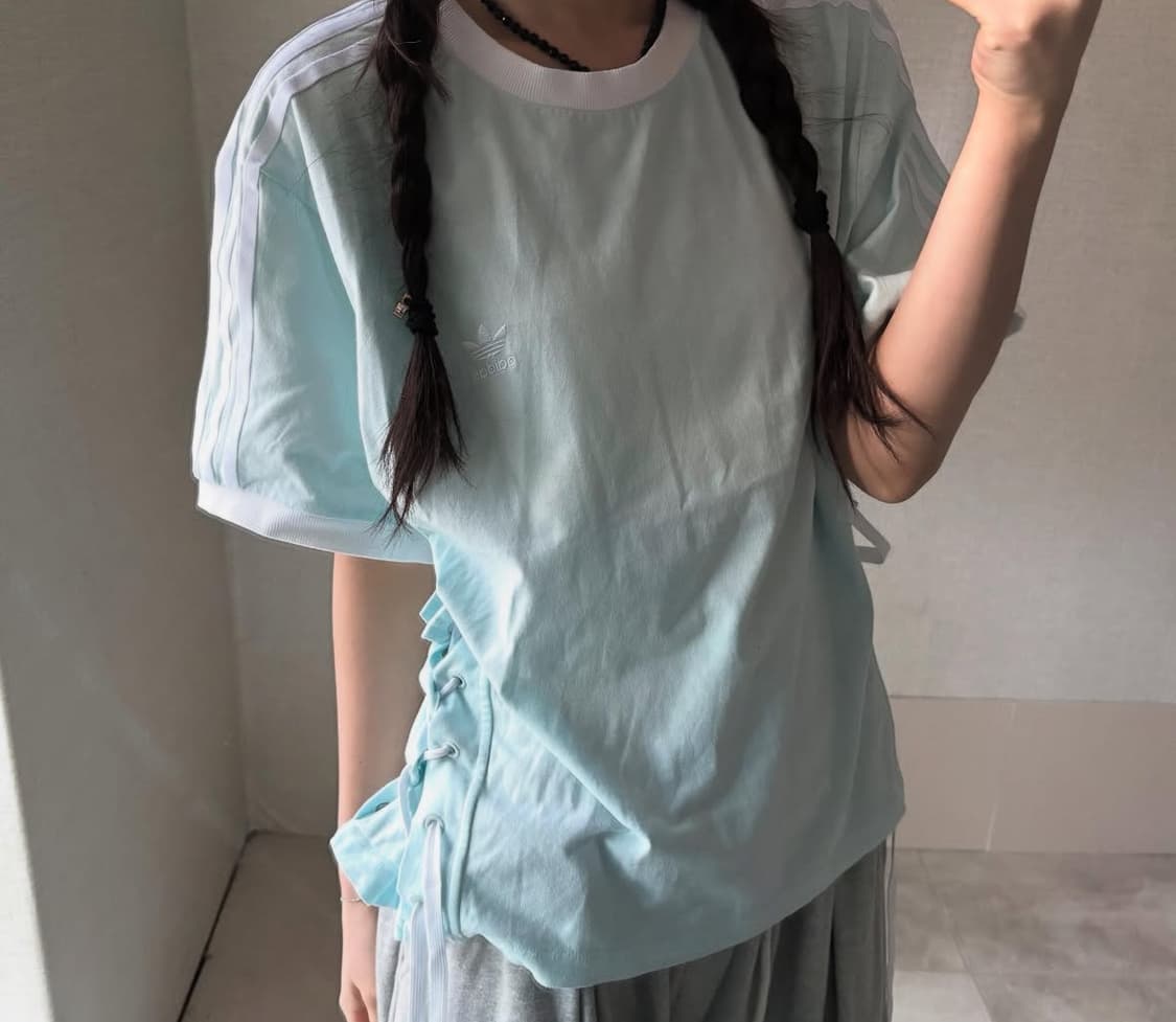 아디다스 셔링 반팔티 상품이미지2