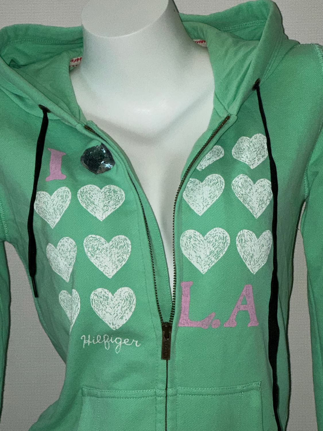 타미힐피거 민트 후드집업 상품이미지2