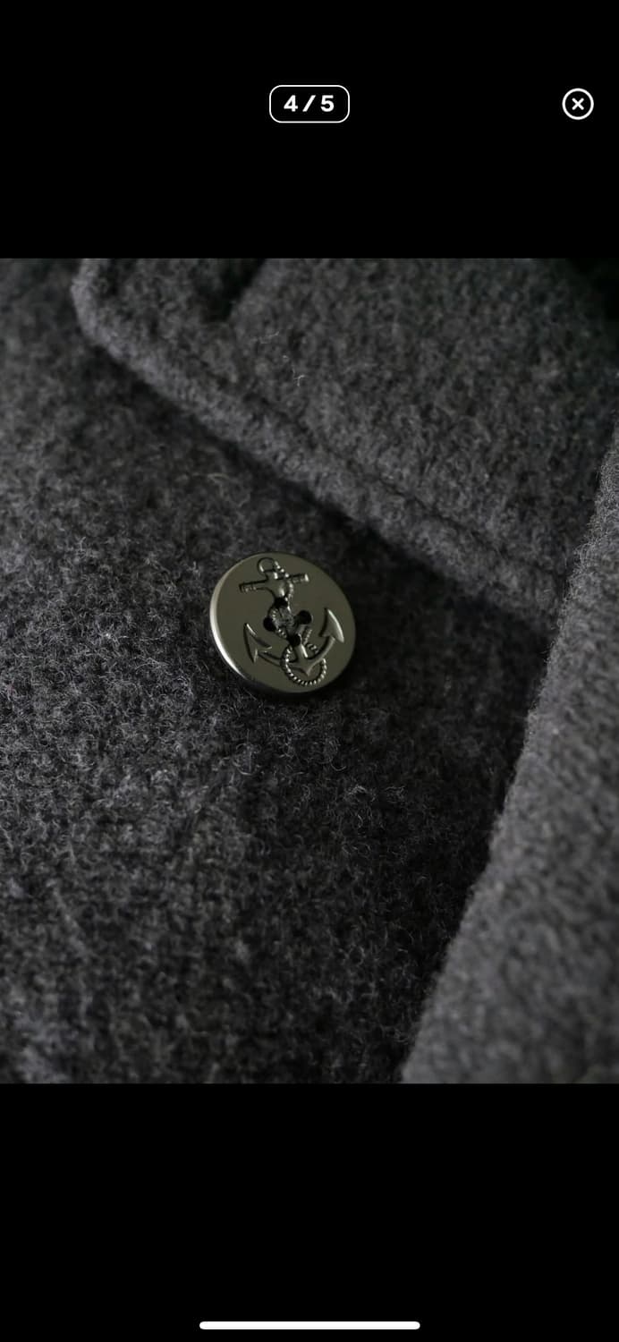 여성 랄프로렌 블랙 피코트 M 상품이미지4