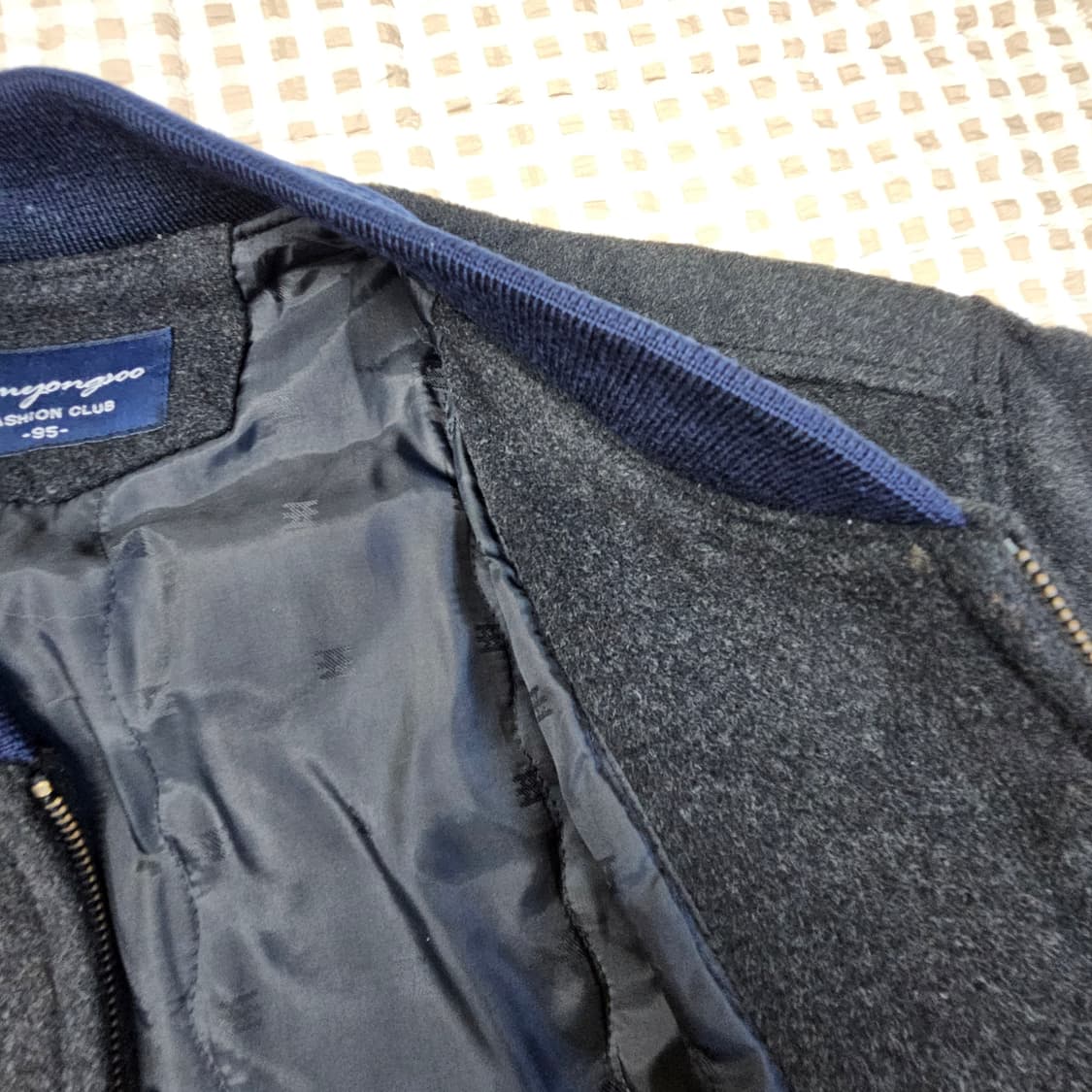 심플한 메리노울100 집업 점퍼 남자100 상품이미지6