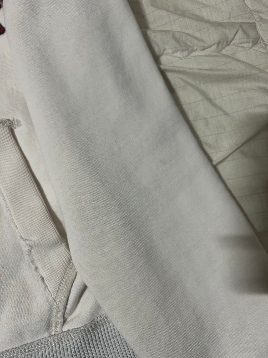 아베크롬비 데미지 디테일 버건디 아치 로고 후드집업 상품이미지7