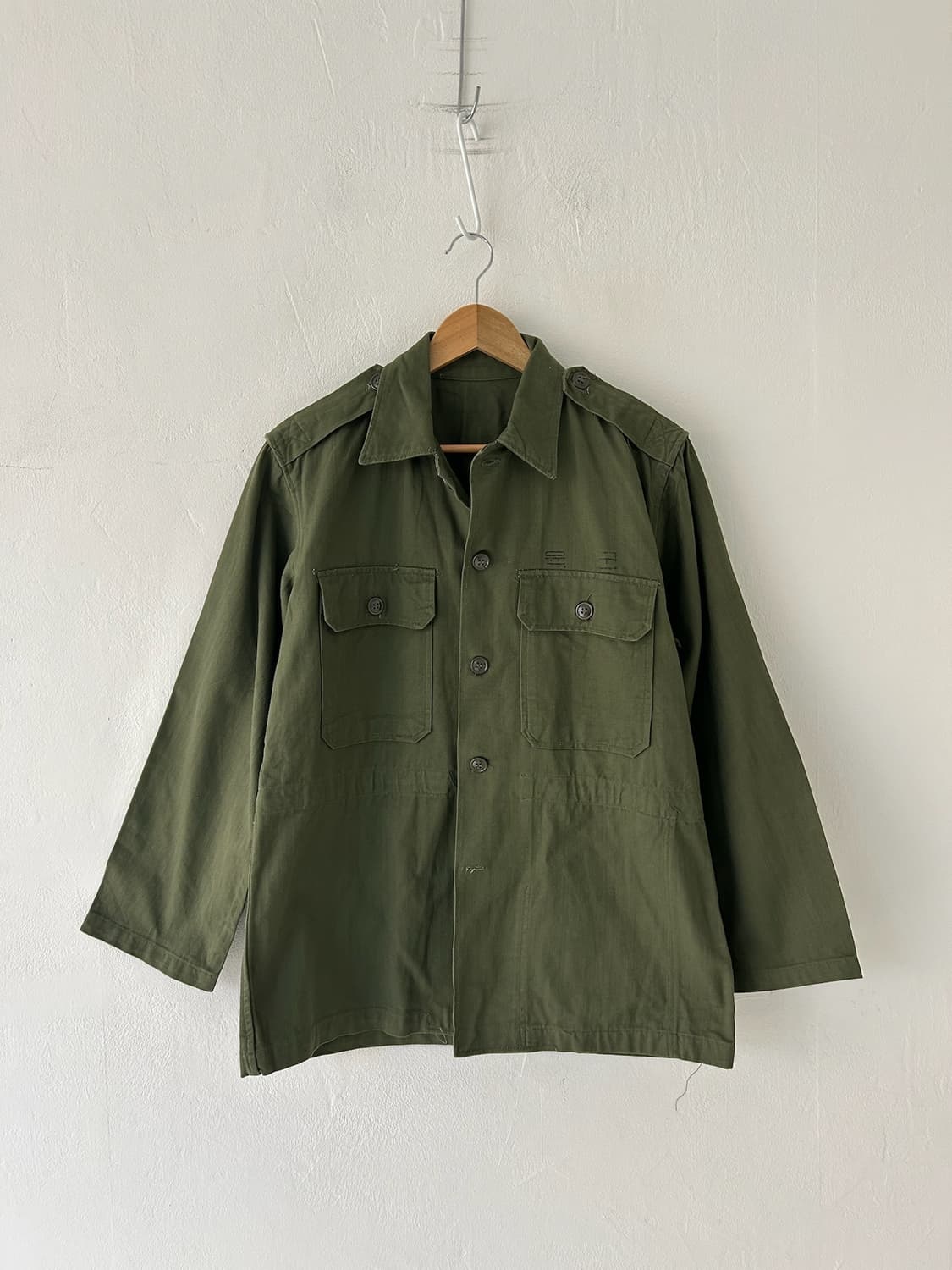 70's Korean Army HBT Fatigue Shirt. 상품이미지1