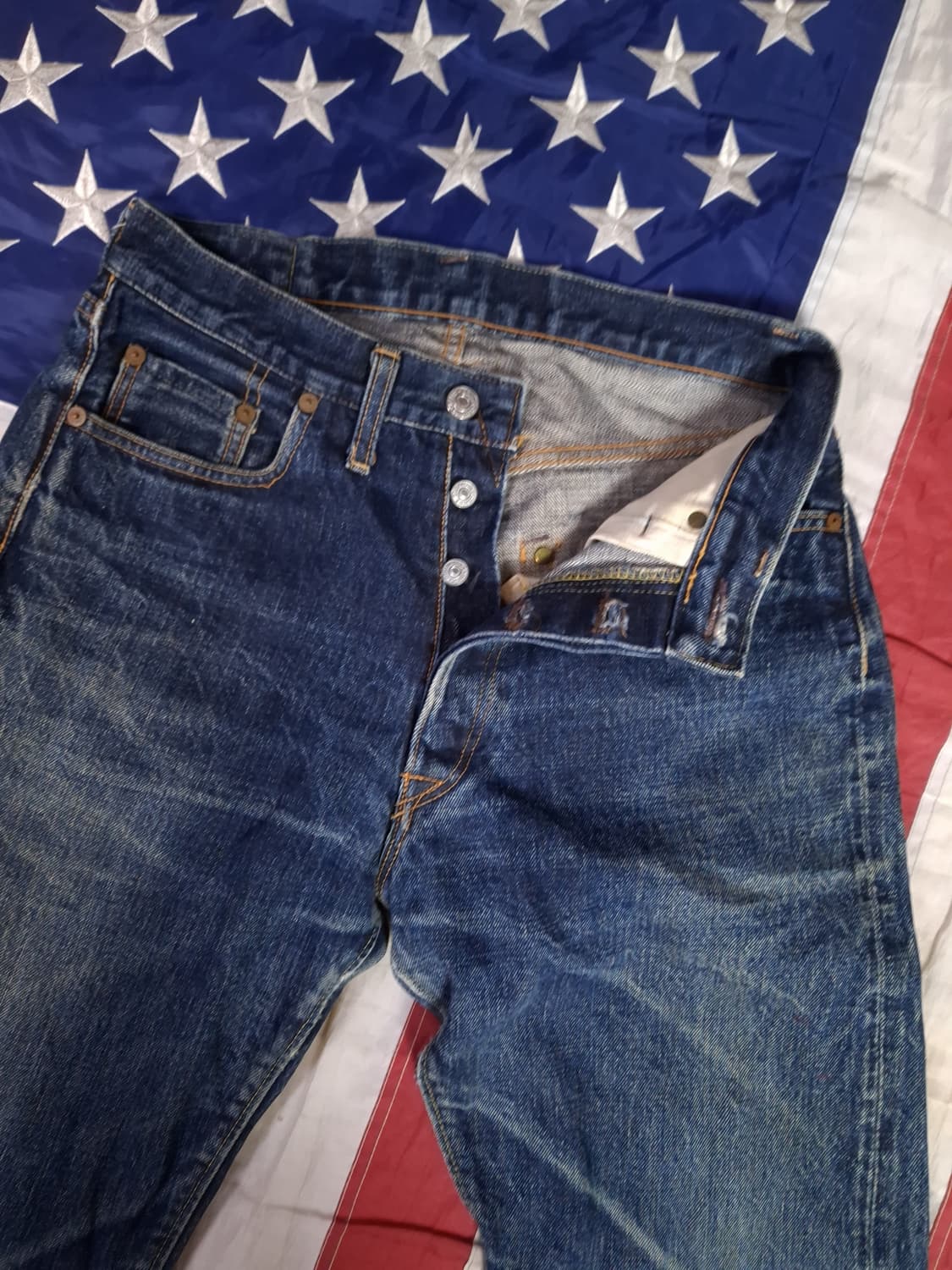 오리지날 일본판 드님 722 셀비지 데님진 상품이미지5