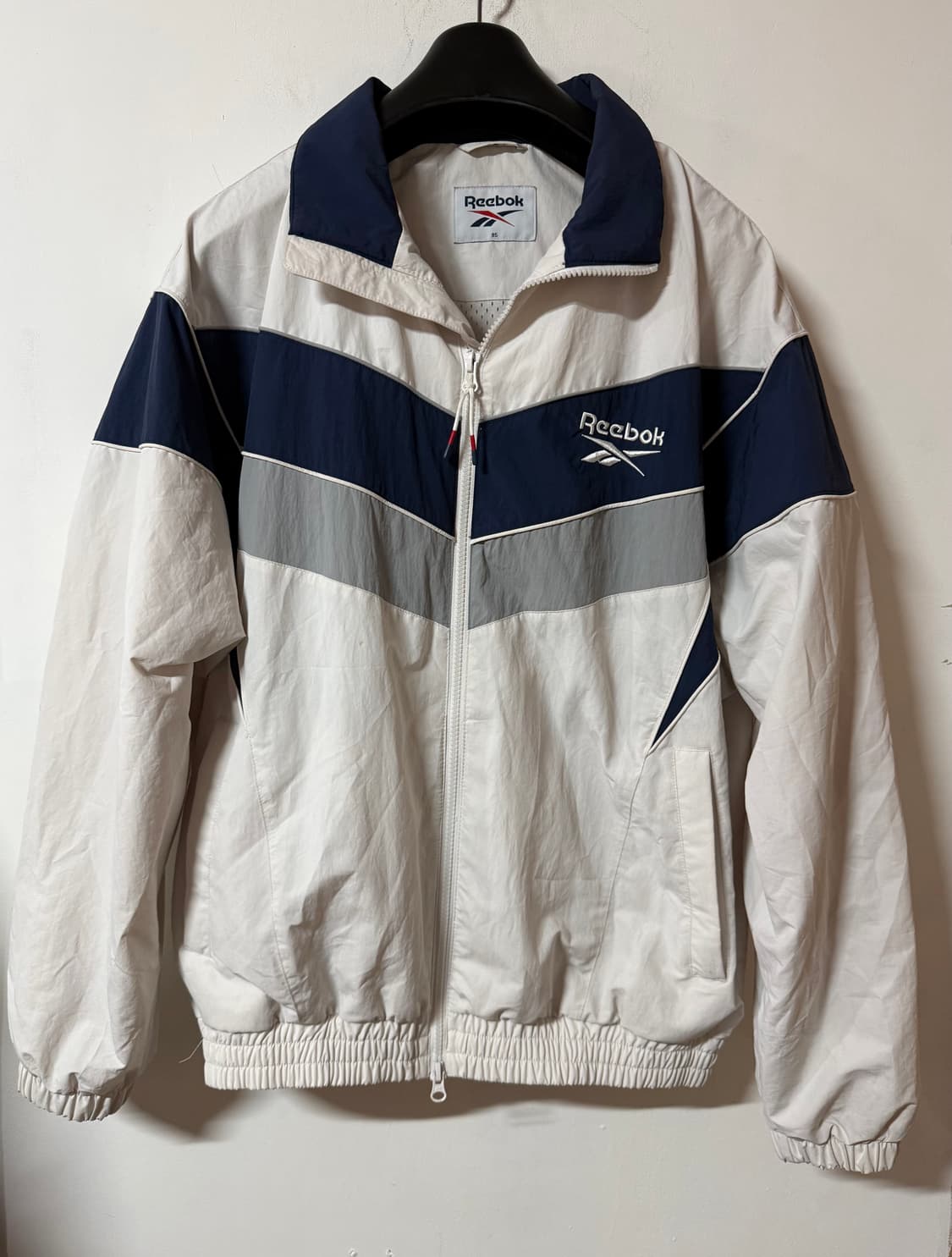 90‘s 올드스쿨 리복 빅로고 컬러블록 나일론 바람막이 95 상품이미지3