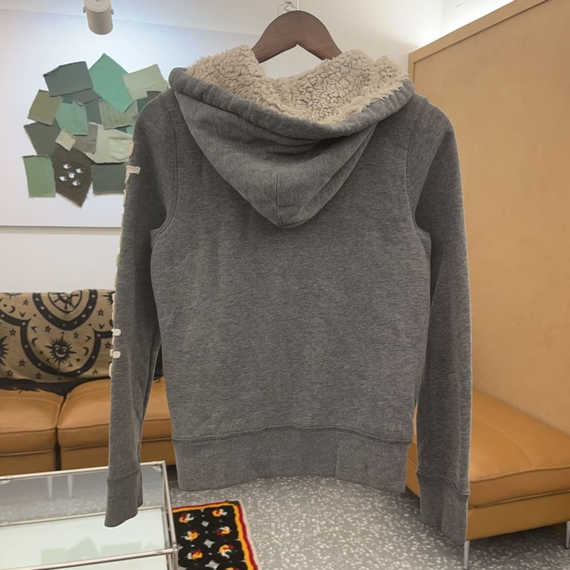 아베크롬비 Y2K 슬림핏 폭닥 양털 후드 집업 XL C07584 상품이미지5