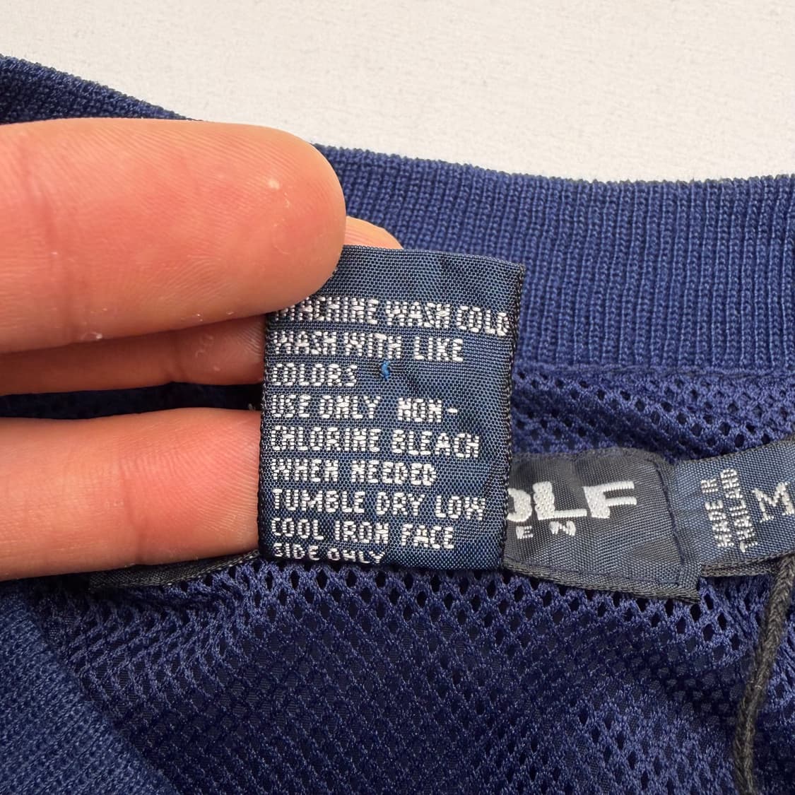 90s 폴로 랄프 로렌 골프 네이비 웜업 M 상품이미지8