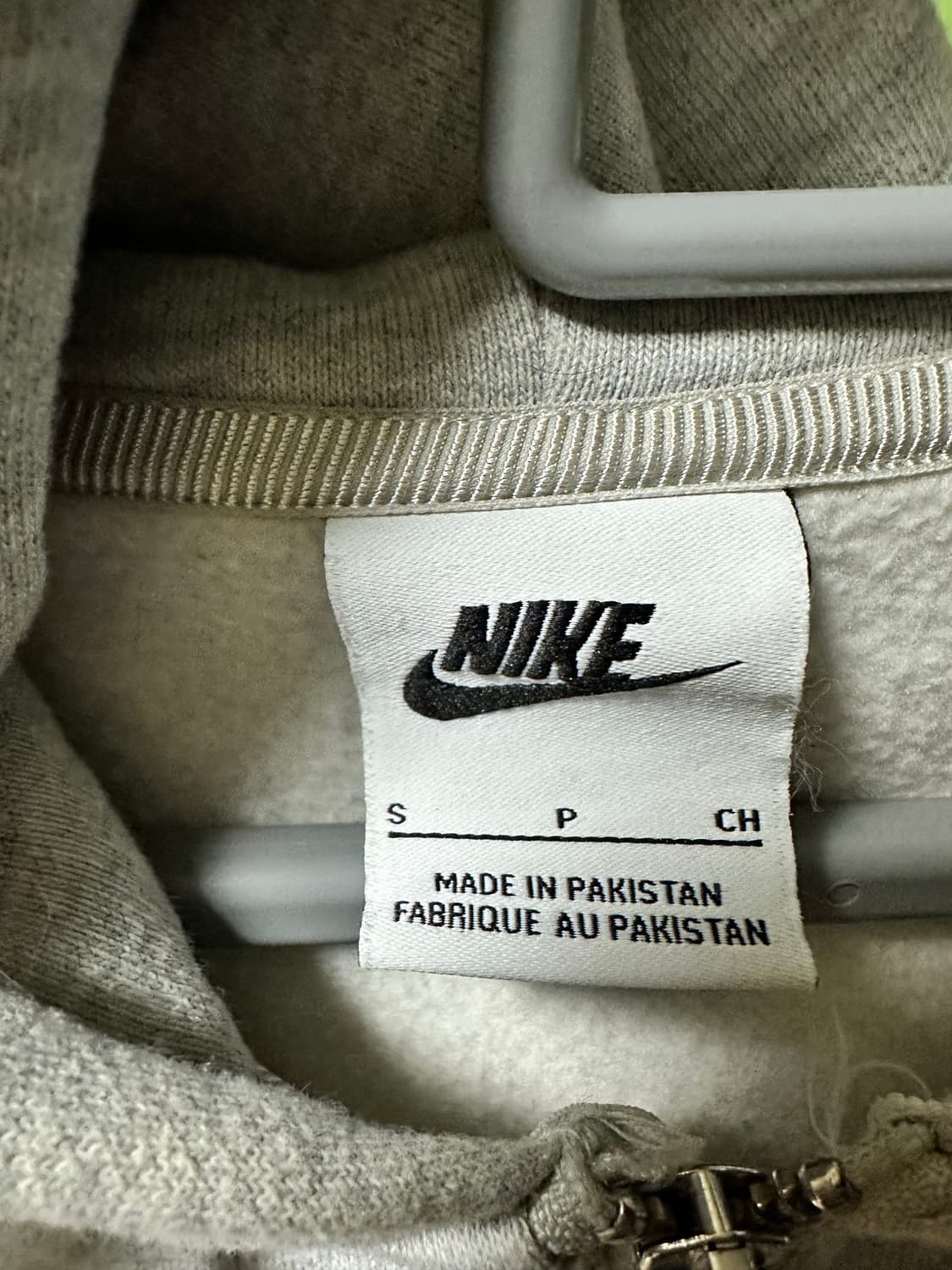 나이키 스투시 풀 집 플리스 후드 그레이 헤더 상품이미지3