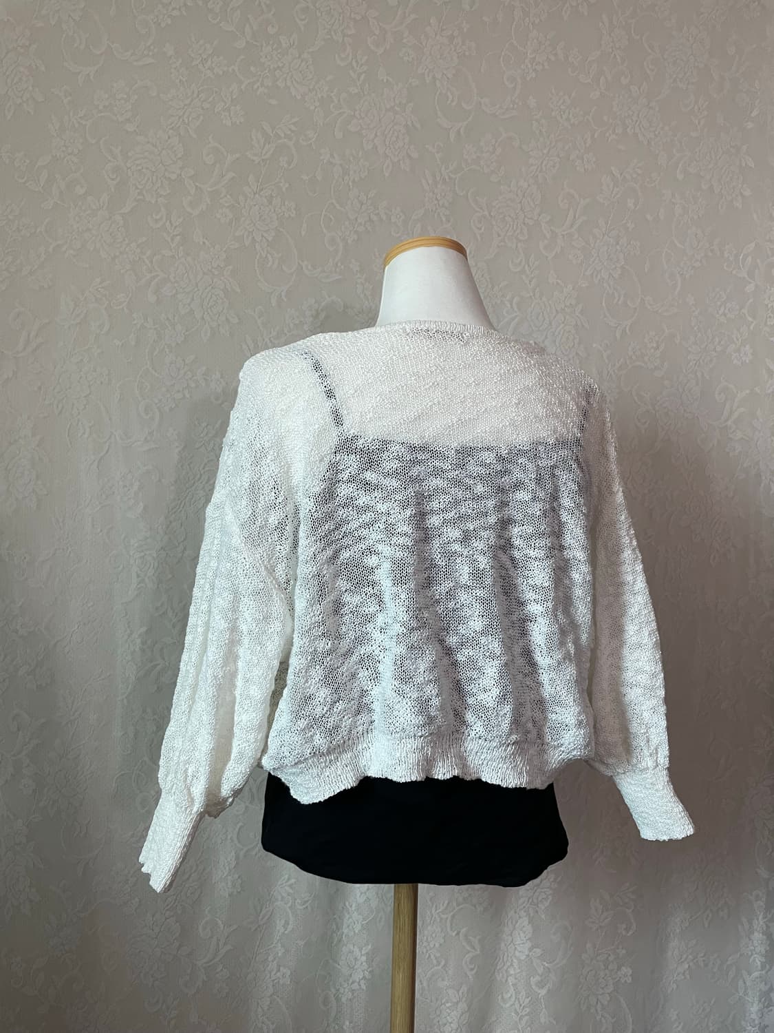 여리 레이스 리본 니트 가디건 상품이미지4