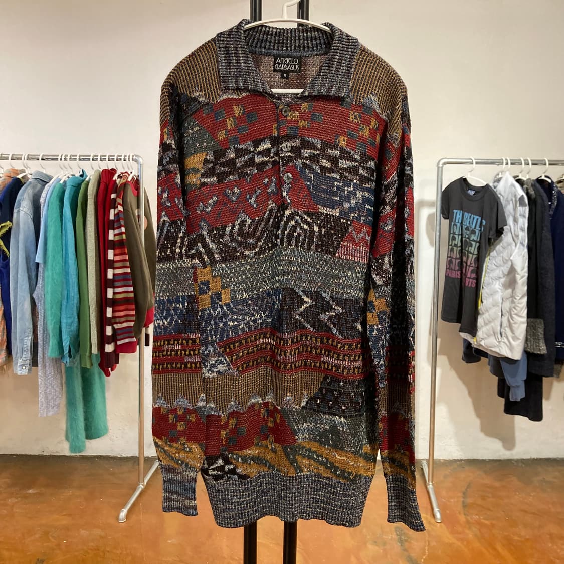 빈티지 에스닉 코지 오버핏 가디건 상품이미지1