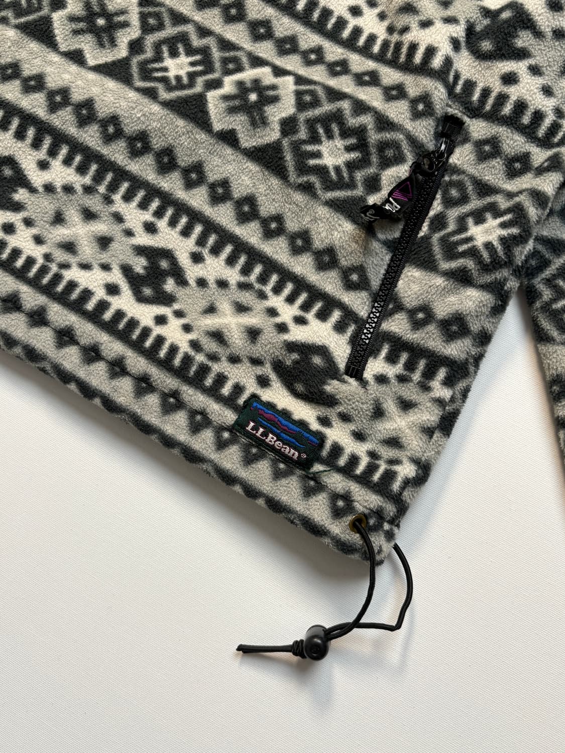 80-90s 엘엘빈 아즈택 패턴 후리스 상품이미지3