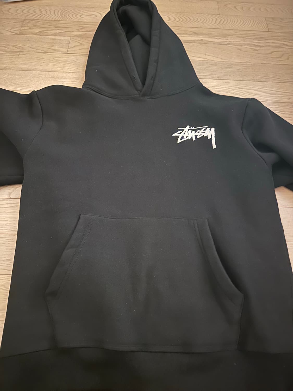 스투시 다이스 아웃 후드 블랙 상품이미지2