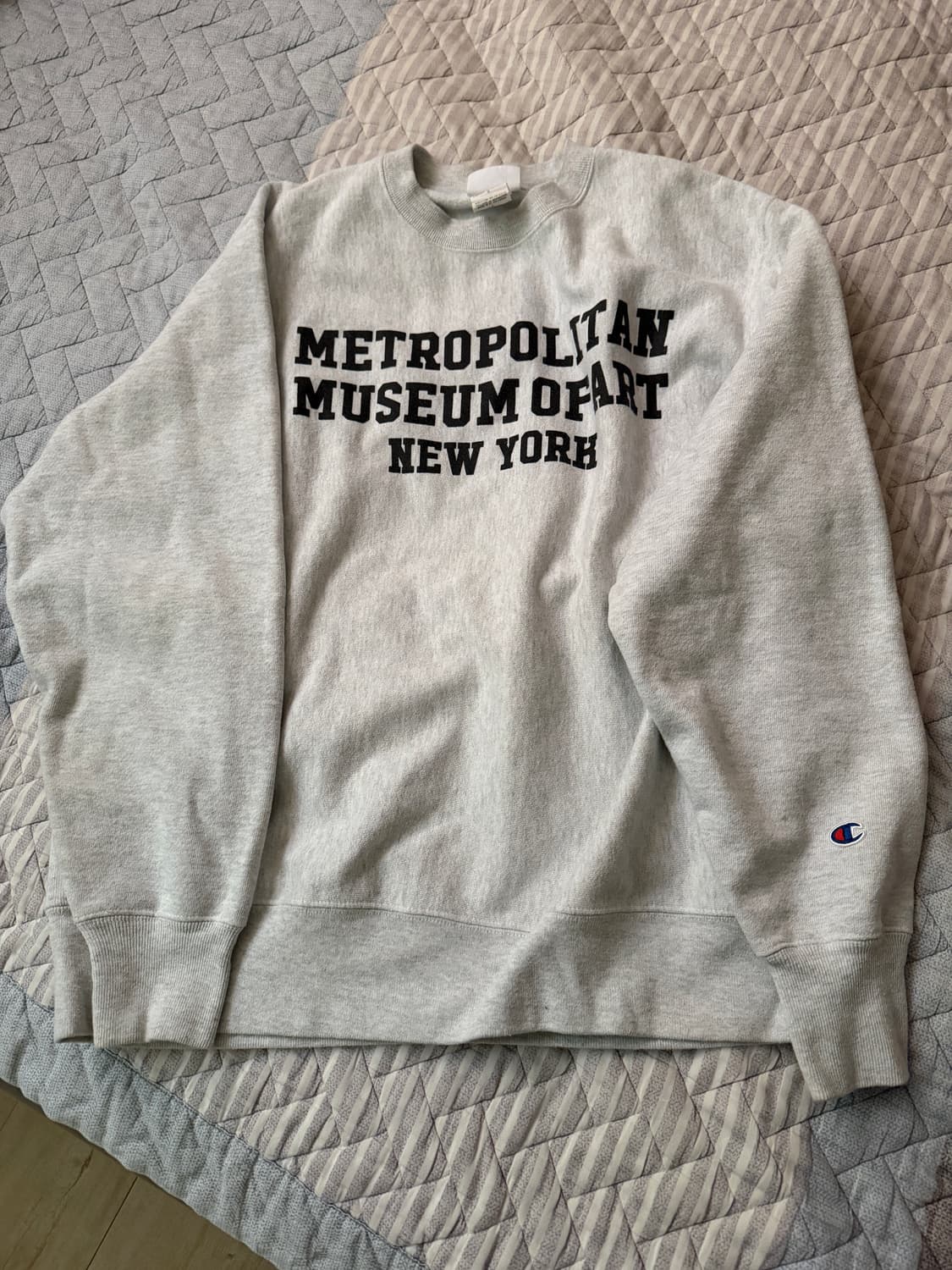 메트로폴리탄 챔피온 리버스위브 맨투맨 멜라지 그레이 L 상품이미지1