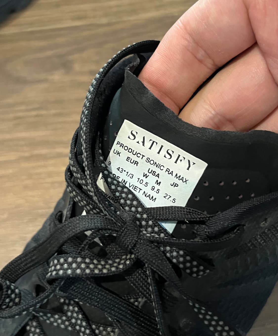 Satisfy 살로몬 소닉 RA MAX 블랙 275 상품이미지3