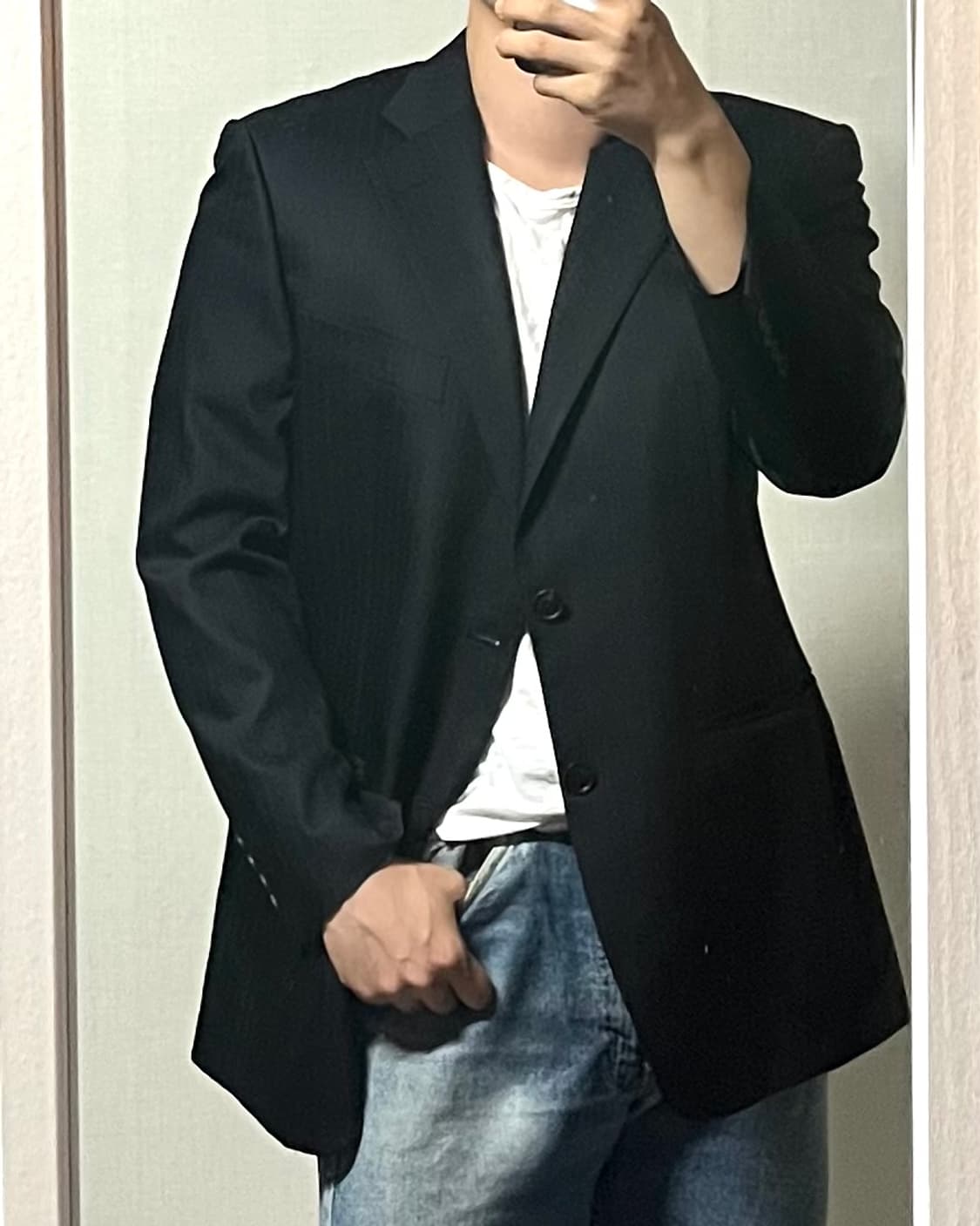 닥스 스트라이프 2버튼 블레이저 상품이미지1