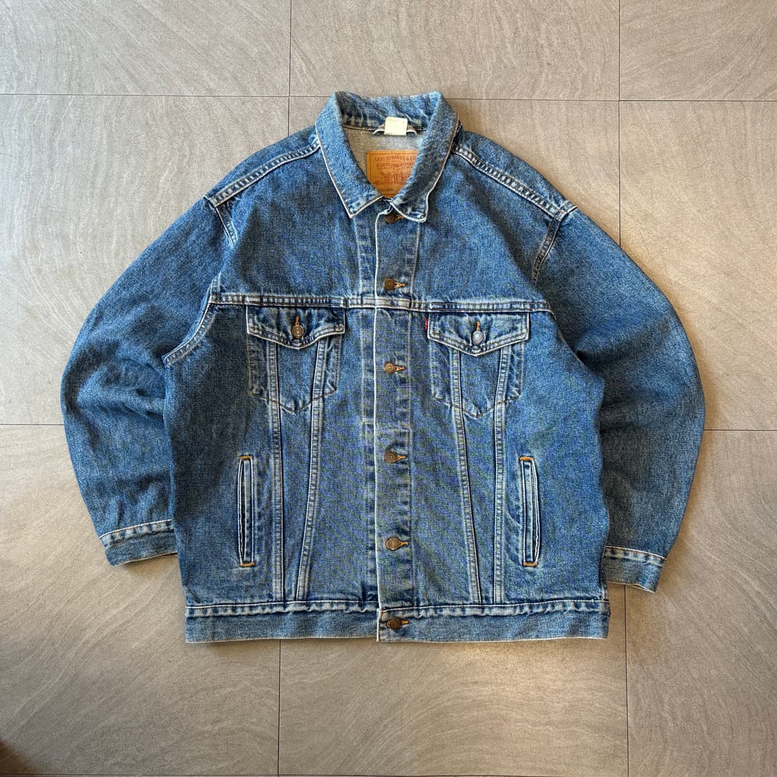 90s 90년대 멕시코 생산 리바이스 데님 자켓 상품이미지1