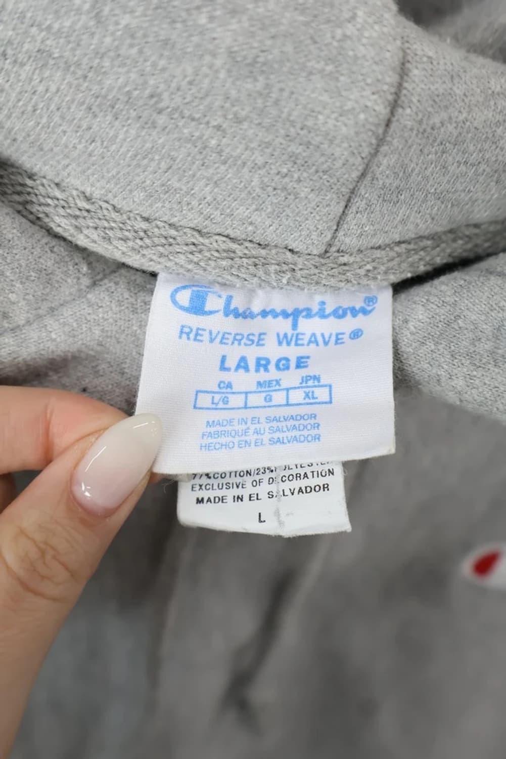 Champion Reverse Weave Hoodie Gray 상품이미지5