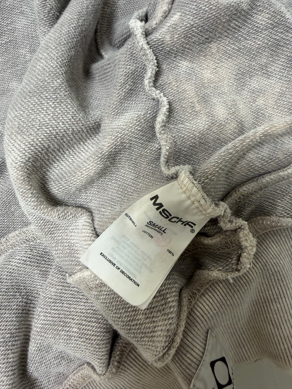 미스치프 빅포켓 후디 핑크그레이 상품이미지5