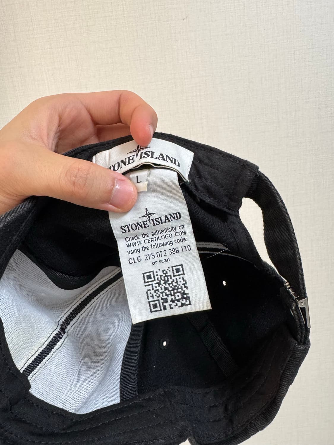 스톤아일랜드 블랙 볼캡 상품이미지6