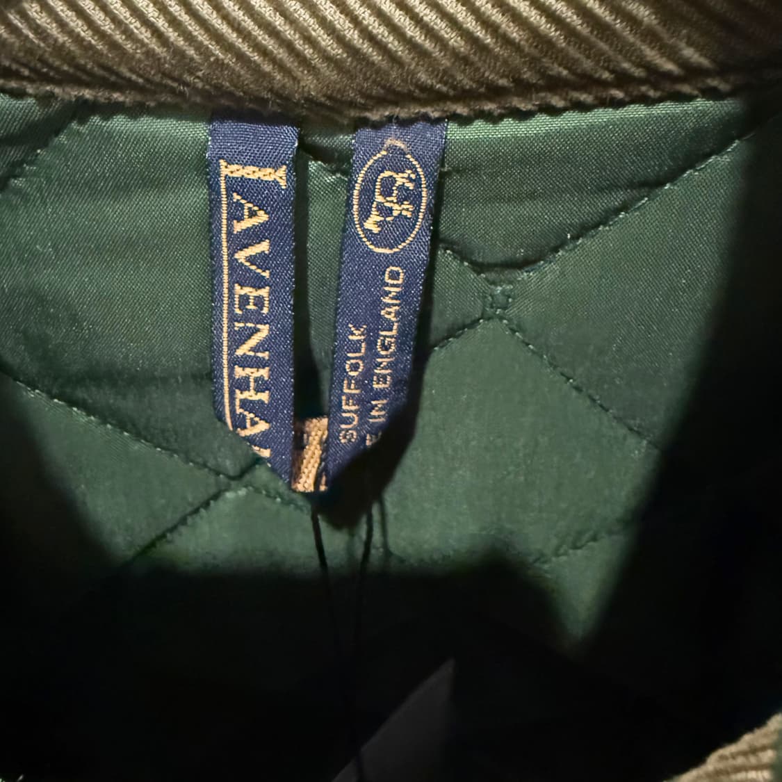 LAVENHAM 라벤햄 풀오버 코듀로이 퀼팅 나일론자켓 스냅단추 디테일 상품이미지5