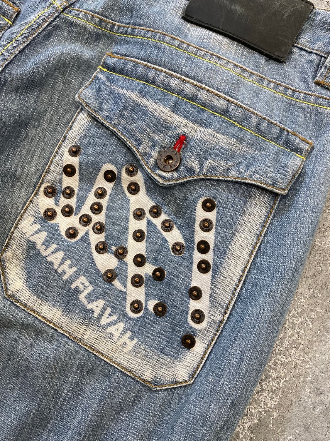 [31] Majah Flavah 마자플라바 데님 카고 와이드 팬츠 상품이미지8