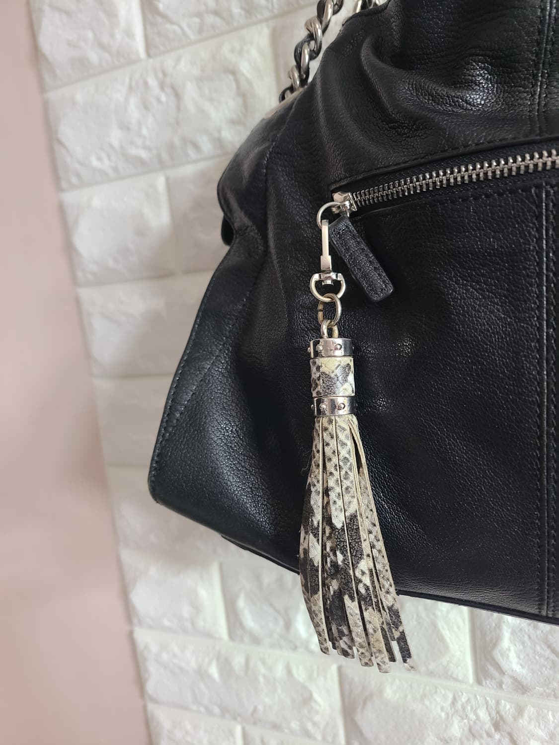 시슬리 가죽 체인 숄더백 상품이미지6