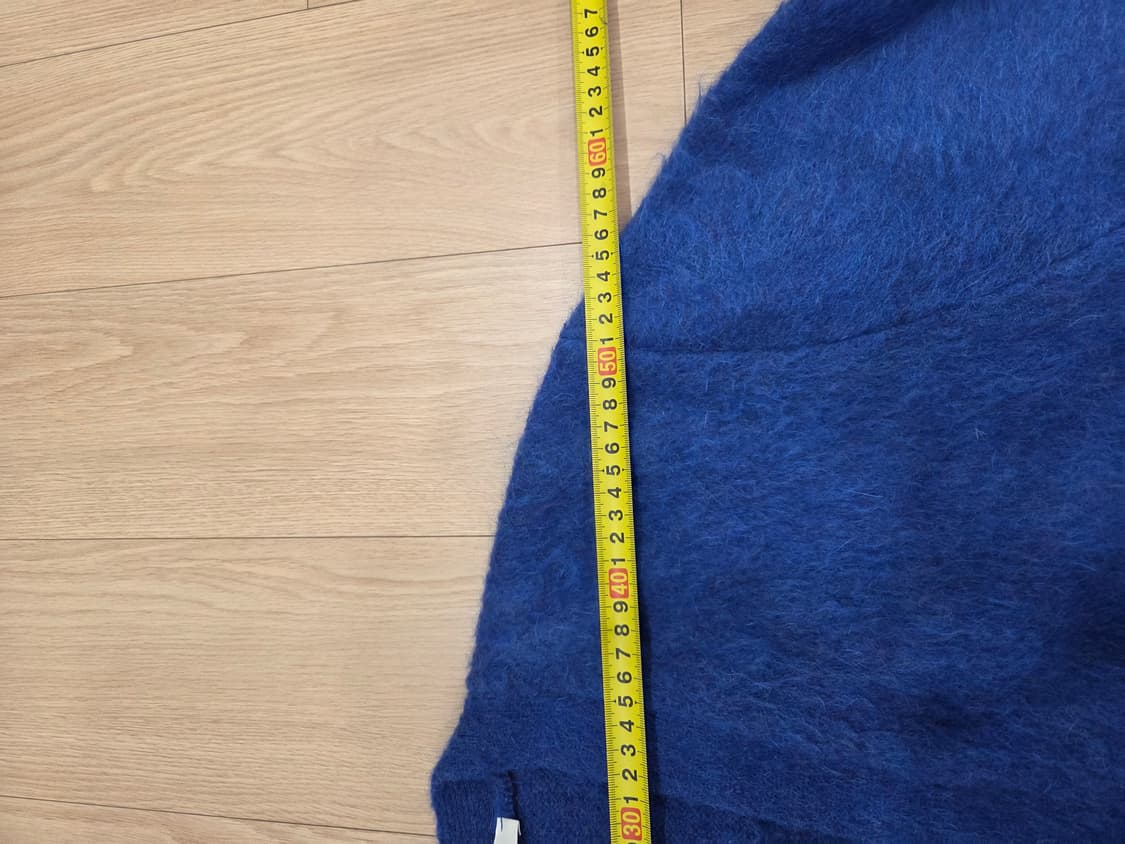 블루 모헤어 브러시드 가디건 상품이미지7