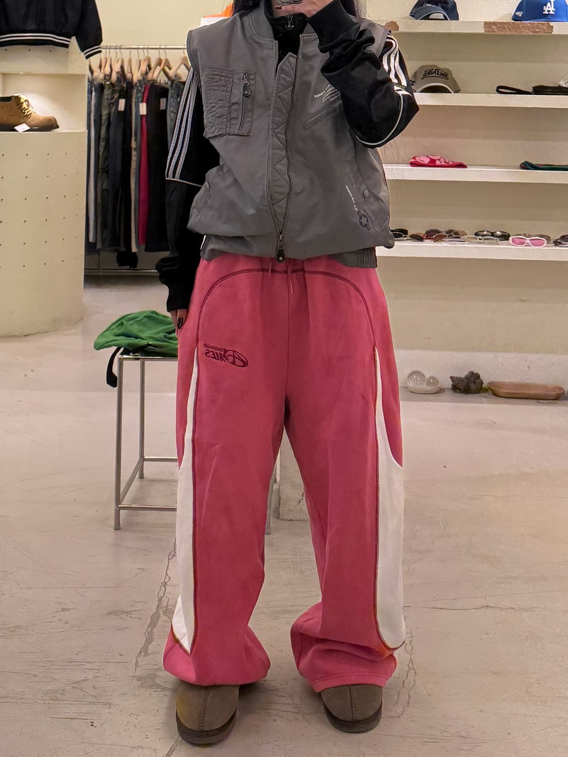 아메스 월드와이드 심볼로고 스웻팬츠 U1184 상품이미지1