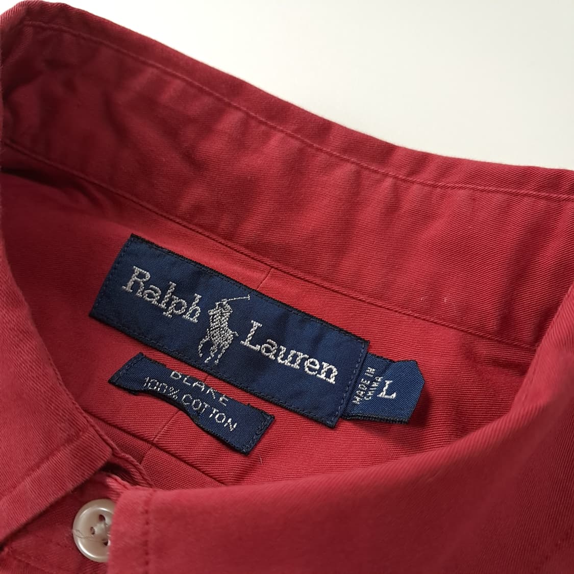 CK475 L 폴로 90s 박스핏 블레이크 버건디 반팔 셔츠 남방 상품이미지3
