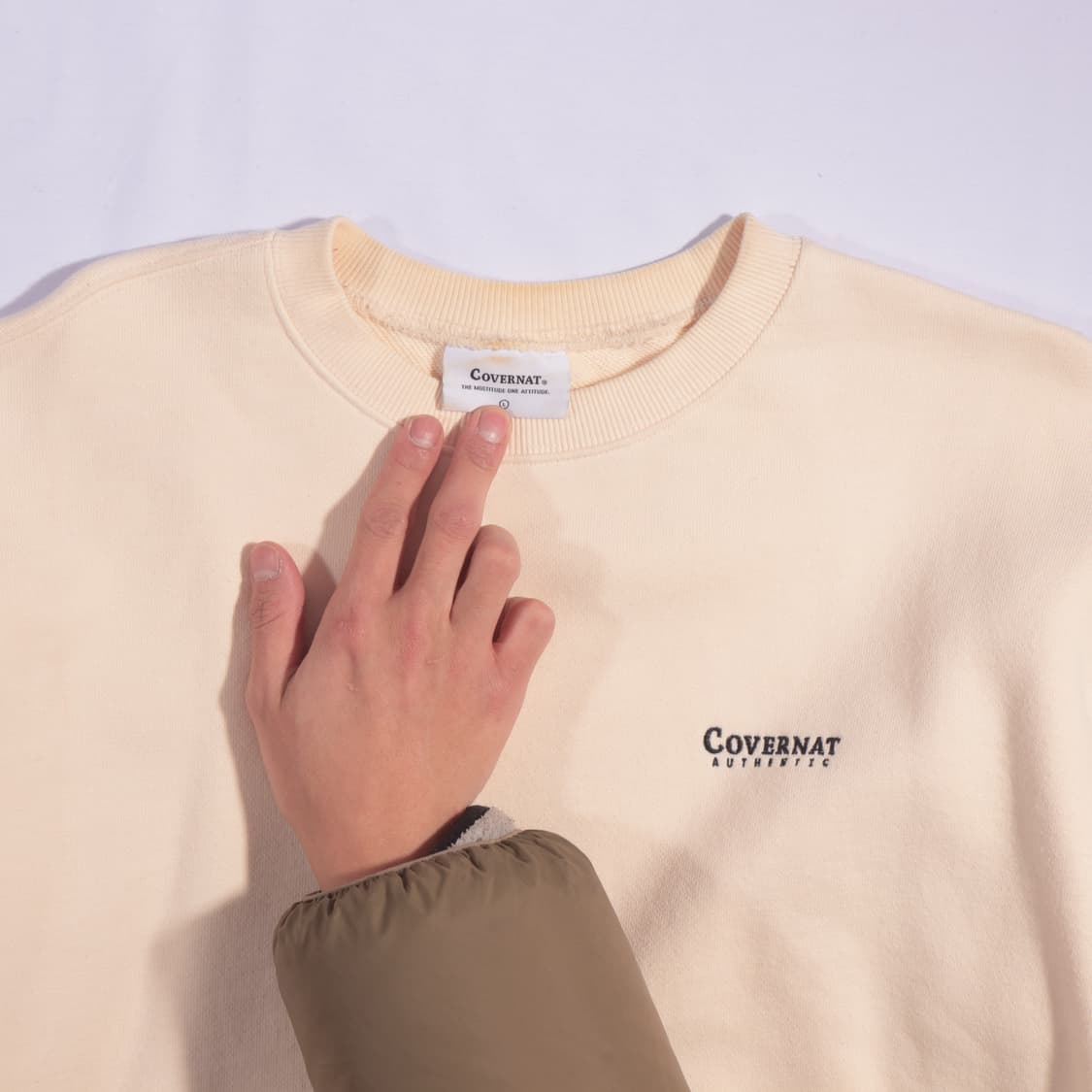 커버낫 로고 맨투맨 B59 상품이미지2