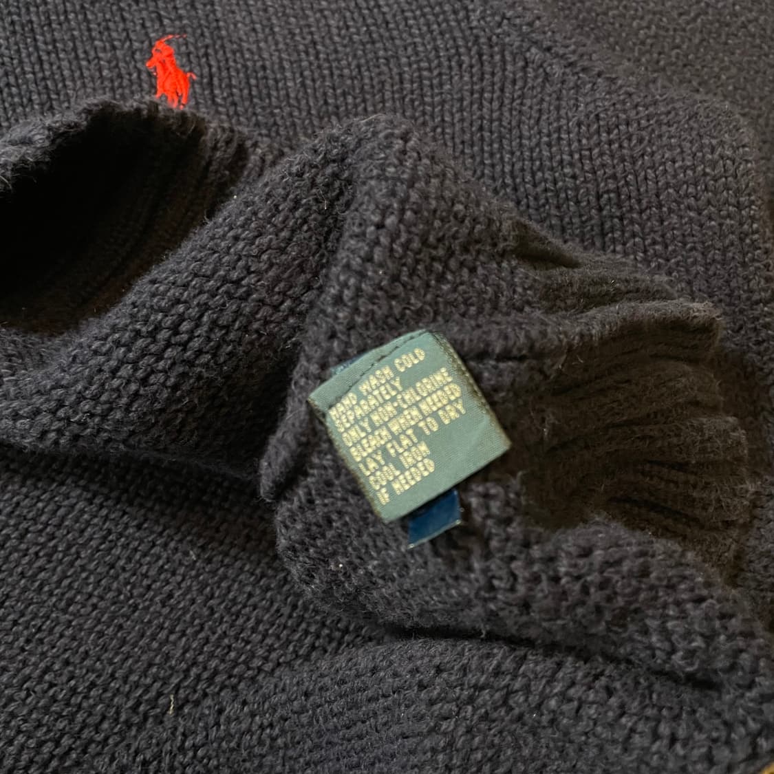 폴로 반집업 니트 상품이미지4