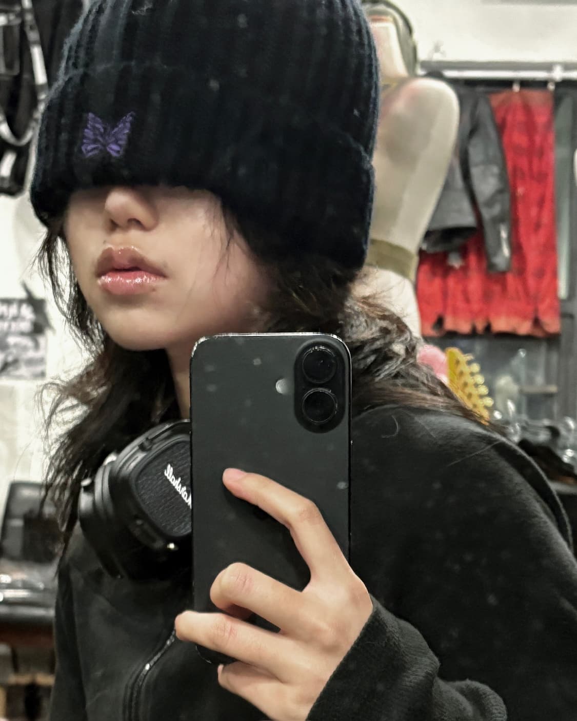 니들스 울 로고 디테일 비니 상품이미지6