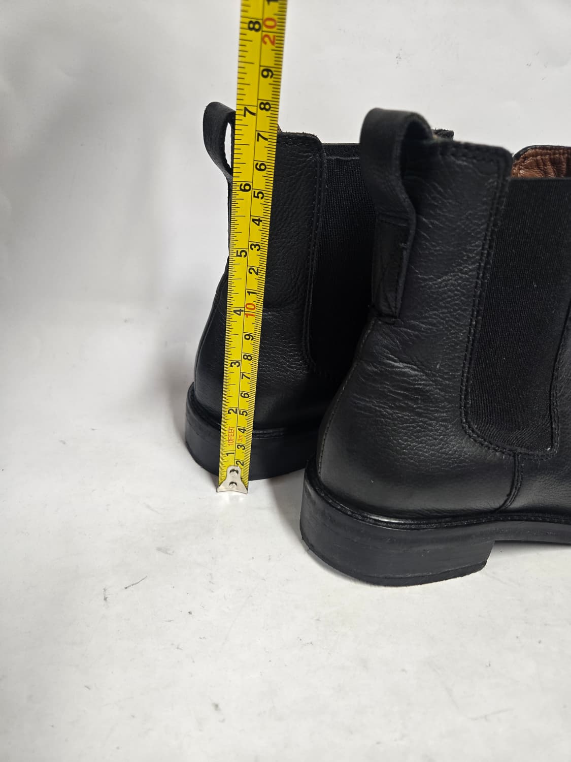 H&M 레더 블랙 첼시 부츠 240mm 상품이미지9