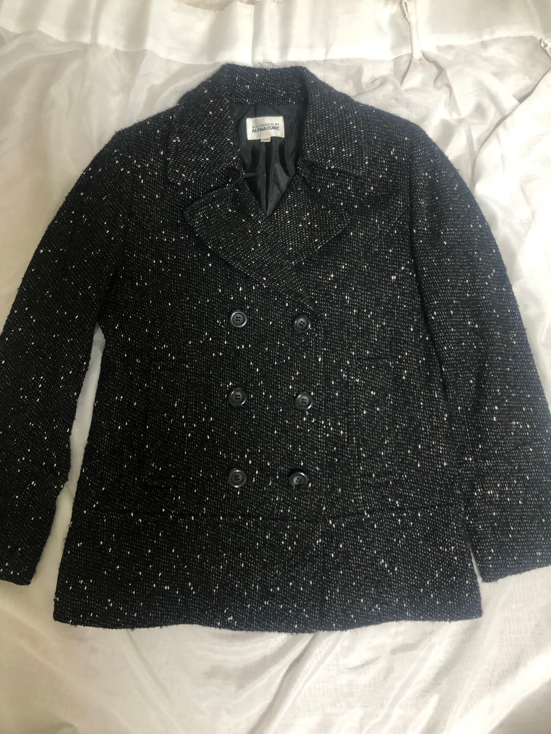 긱시크 블랙 도트 코트 상품이미지2