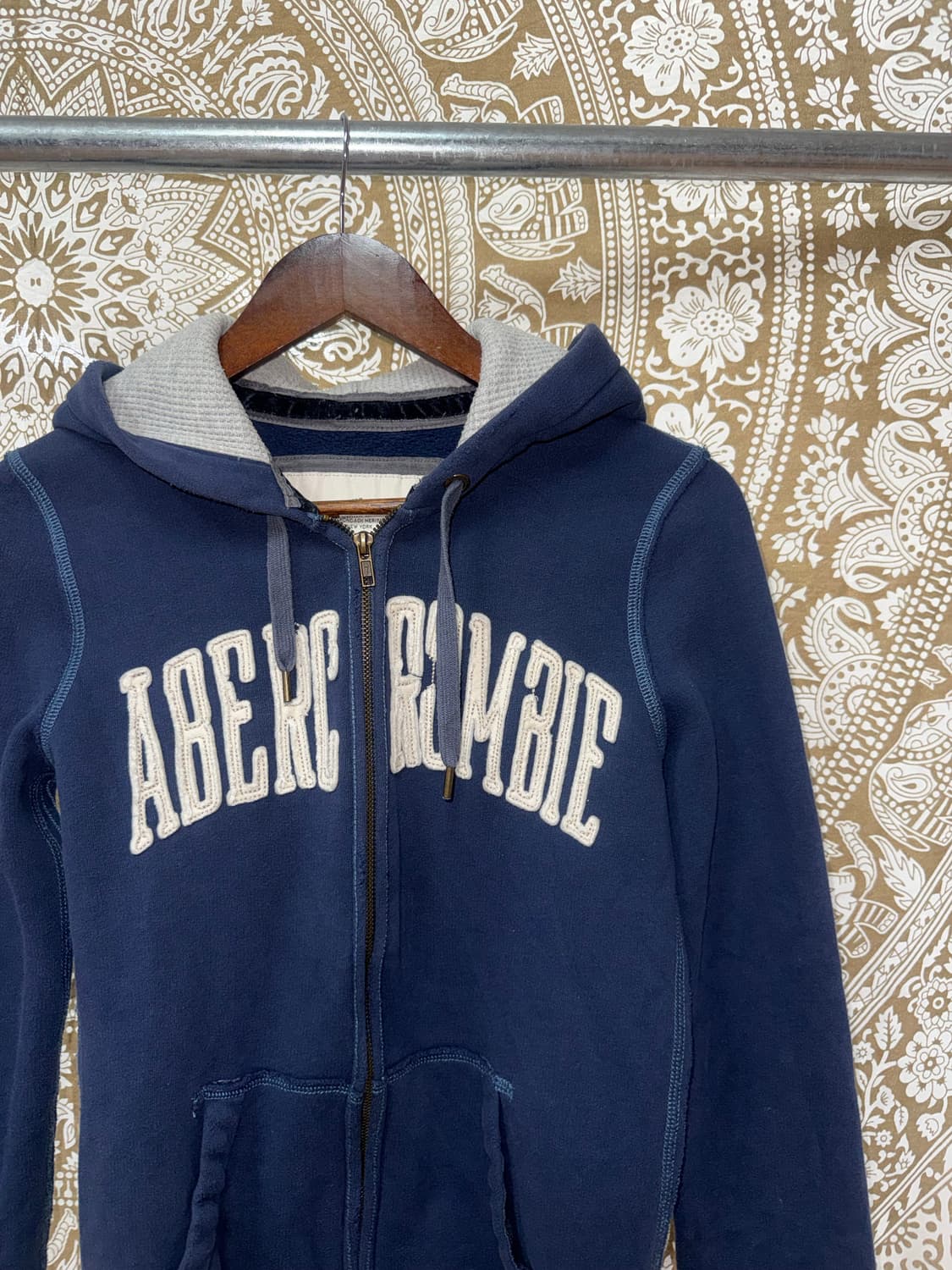 아베크롬비 여성 자수 투웨이 기모 후드집업  상품이미지4