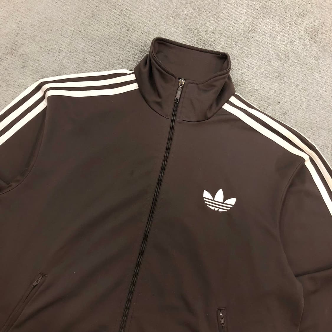 아디다스 초코 브라운 파이어버드 져지 트랙 자켓 상품이미지2