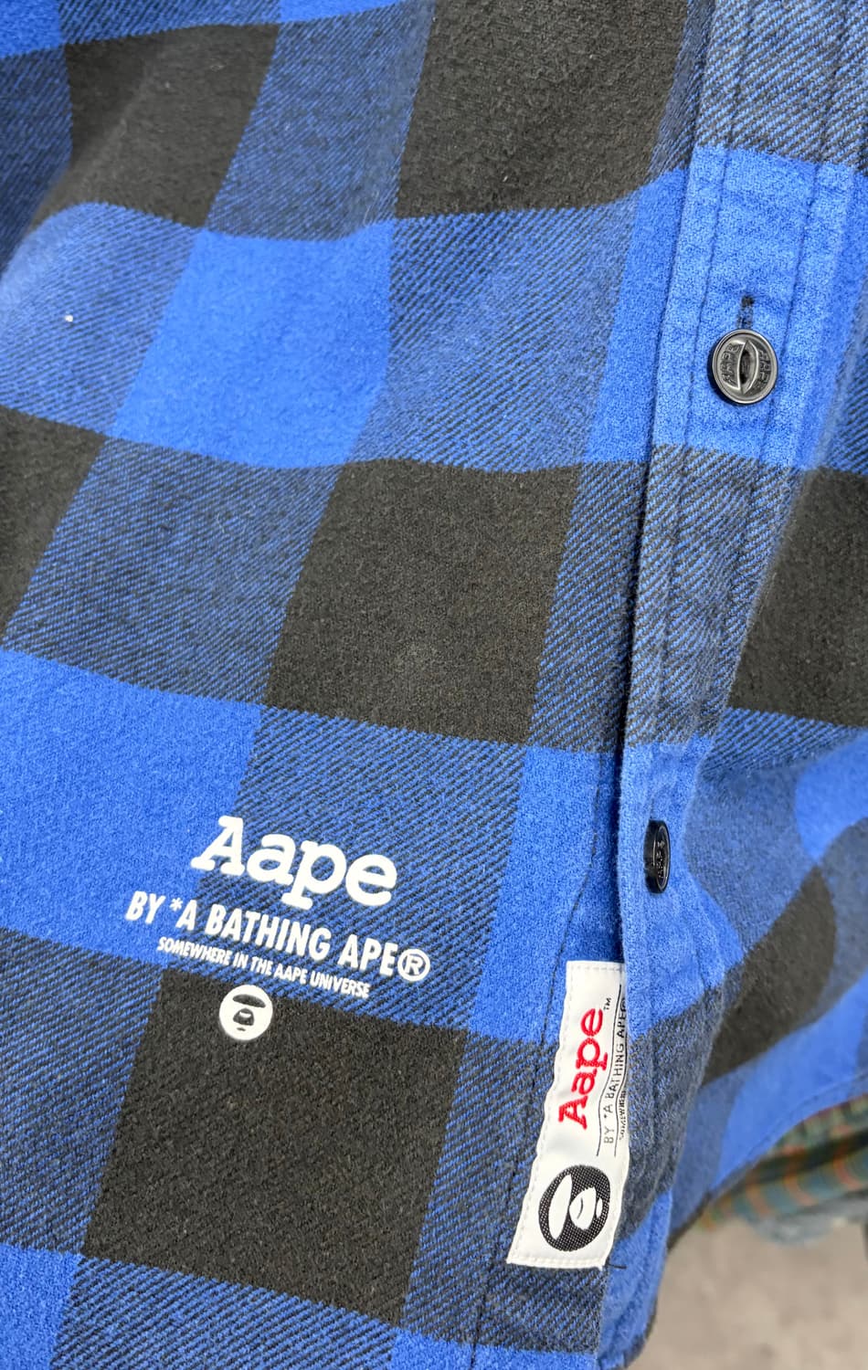 Aape by a bathing ape hood check shirt 상품이미지7
